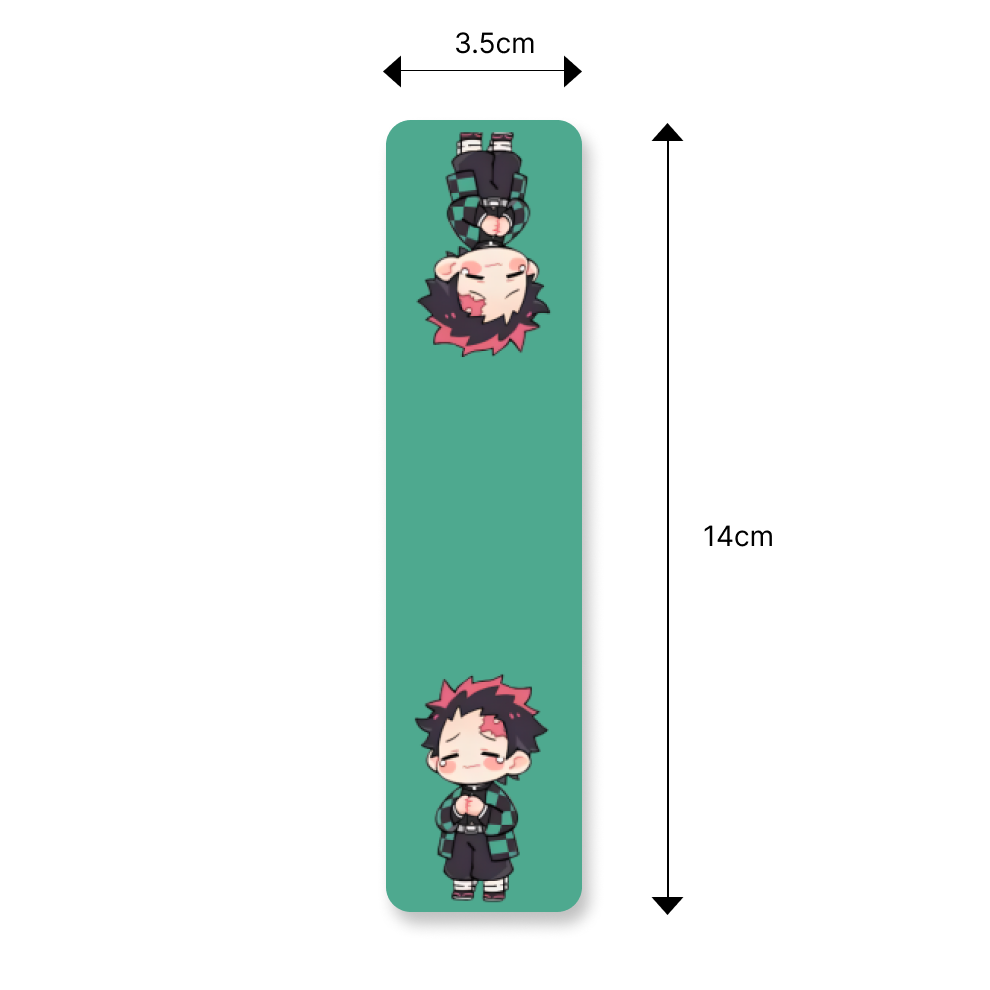 Anime Bookmarks Demon Slayer Chibi - Set of 9 Magnetic Bookmarks