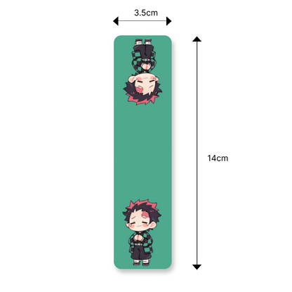 Anime Bookmarks Demon Slayer Chibi - Set of 9 Magnetic Bookmarks